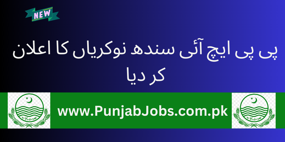 PPHI Sindh Jobs 2025 Apply Online [Advertisement]