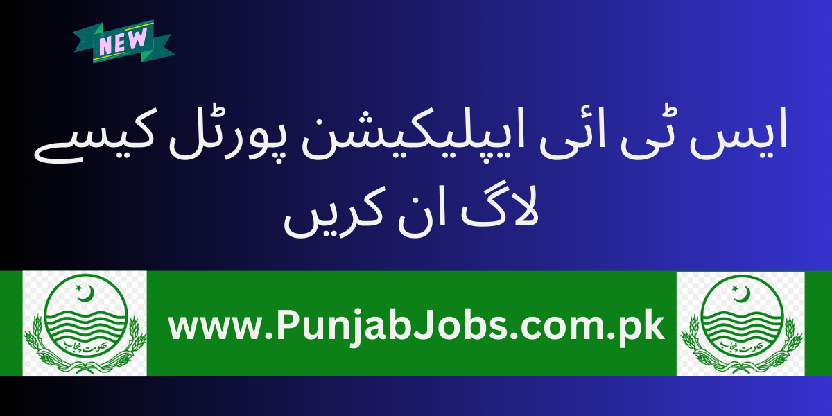 STI Jobs Application Portal schools.punjab.gov.pk