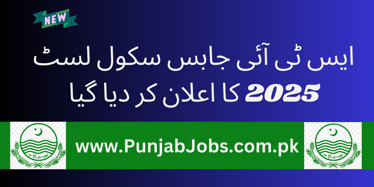 STI Jobs School List 2025 Download PDF By sis.punjab.gov.pk